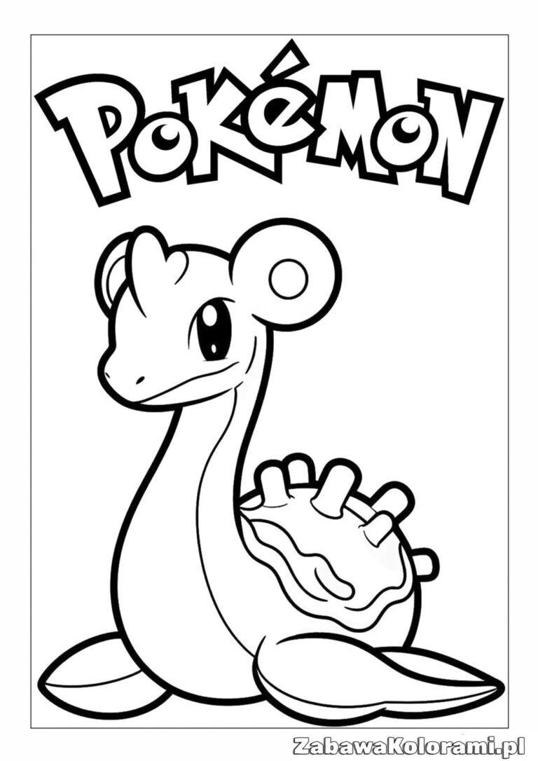 Kolorowanka Dragonit – różne wersje Pokemona Dragonite'a do pokolorowania