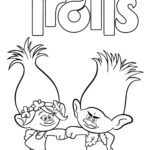 Kolorowanka Poppy z kwiatową koroną na głowie i Gałązka z kolcami na głowie