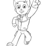 Kolorowanka Ryder – postać Rydera z Psiego Patrolu do pokolorowania