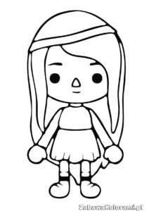 Kermit z Toca Boca, postać, aplikacja, do kolorowania