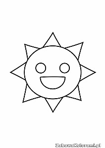 Mr Sun Sprunki kolorowanka – słońce z promieniami, oczyma i uśmiechem