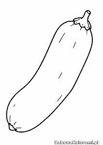 Ogórek Kolorowanka – motyw do pokolorowania