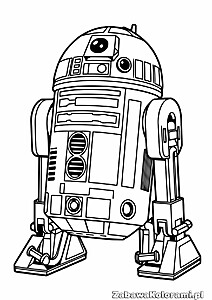 Kolorowanka R2-D2 – kultowy astromech z detalami i panelami