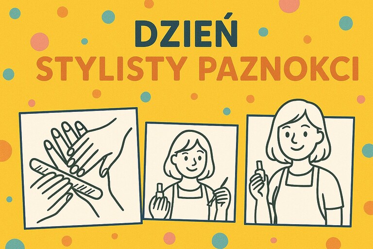 Kolorowanka dzień stylisty paznokci z obrazkami dzieci przy różnych aktywnościach