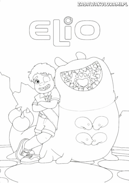 Elio Coloring Page