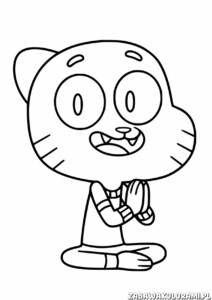 Gumball Kolorowanka - Koloruj z Gumballem