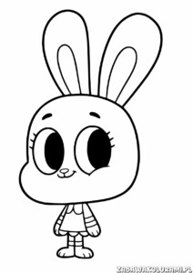 Gumballa Malowanki do wydruku - kolorowanka z Gumballą