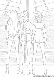 KPop Łowcy Demonów kolorowanka - koloruj z KPop Łowcami Demonów