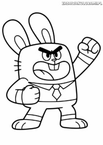 Kolorowanka Gumball do druku - pomaluj zabawną postacią Gumballa