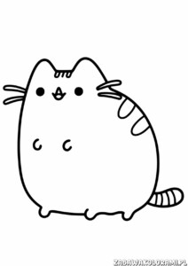 Kolorowanka Pusheen do druku - Pusheen gotowy do kolorowania
