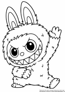 Labubu Kolorowanka - kolorowanka z wesołym potworem