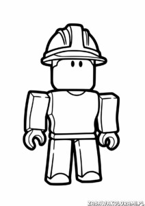 Prosta Kolorowanka Roblox - kolorowanka z postacią z gry Roblox