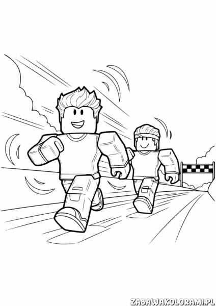 Roblox darmowa kolorowanka - kolorowanka z postaciami z gry Roblox