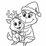 Darmowa Kolorowanka dla dzieci Grinch - kolorowanka z Grinchem