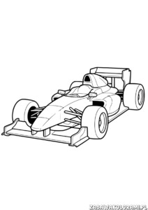 Hot Wheels Kolorowanka F1 - kolorowanka z wyścigowym samochodem Formuły 1