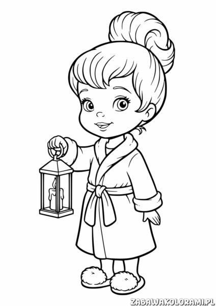 Kolorowanka Cindy Lou Who - pokoloruj ulubioną bohaterkę z Grinch