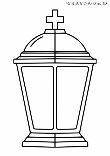 Kolorowanka Znicz - pomaluj ten religijny symbol