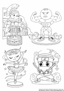 Kolorowanki Italian Brainrot - zabawne postacie do pokolorowania