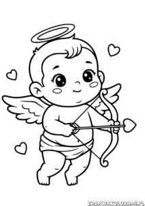 Kupidyn Kolorowanka walentynki - kreatywna zabawa z miłością i kolorami