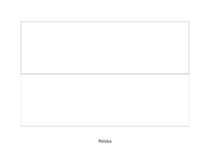 Polska Flaga kolorowanka - pomaluj biało-czerwone pasy naszej flagi