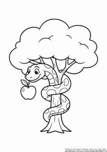 Raj Kolorowanka religijna - kolorowanka z motywem rajskim