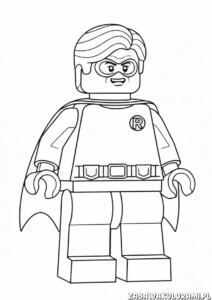 Robin LEGO Kolorowanka - kolorowanka z Robinem z DC Comics