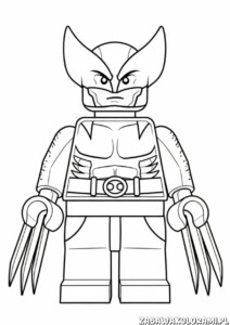 Wolverine LEGO Kolorowanka - kolorowanka z LEGO Wolverinem