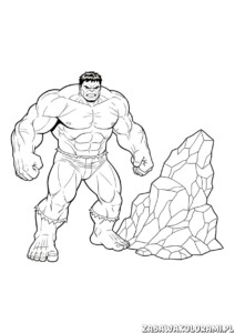 Hulk – Kolorowanka Avengers: potężny bohater w akcji