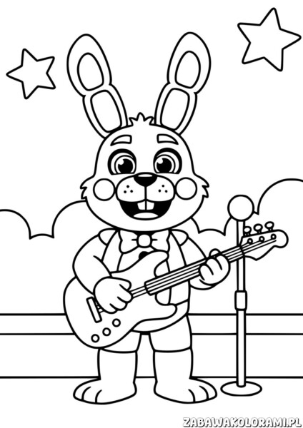 Kolorowanka fnaf - zabawa z muzyką