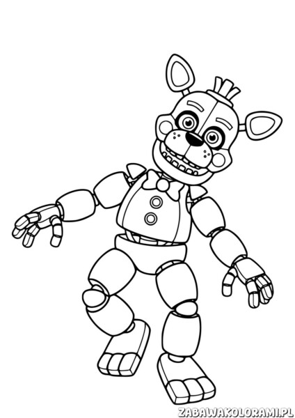 Kolorowanki do druku FNAF - kolorowanka z ulubionymi postaciami