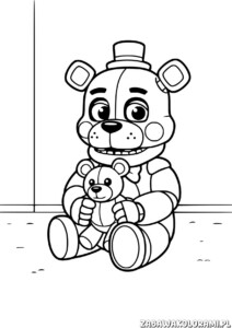 Lefty – Kolorowanka fnaf z dwoma niedźwiedziami