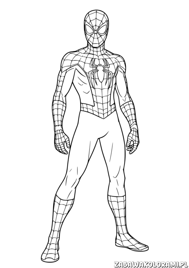 Spiderman Kolorowanka Avengers - Koloruj ikonicznego superbohatera