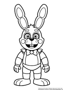 Bonnie Kolorowanka FNAF - kolorowanka z postacią z FNAF