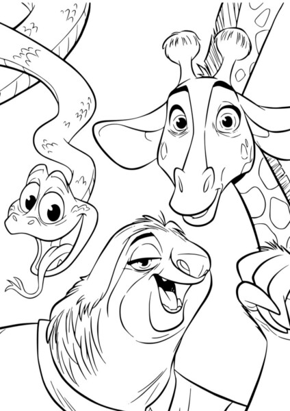 Kolorowanka Zwierzogrodu 2