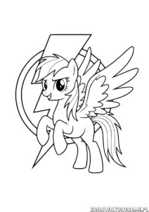 My Little Pony Fluttershy Kolorowanka - kolorowanka z ulubioną postaćią z skrzydłami