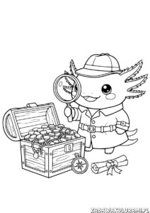 Kolorowanka dla dzieci aksolotl - kolorowanka z uroczymi stworzeniami