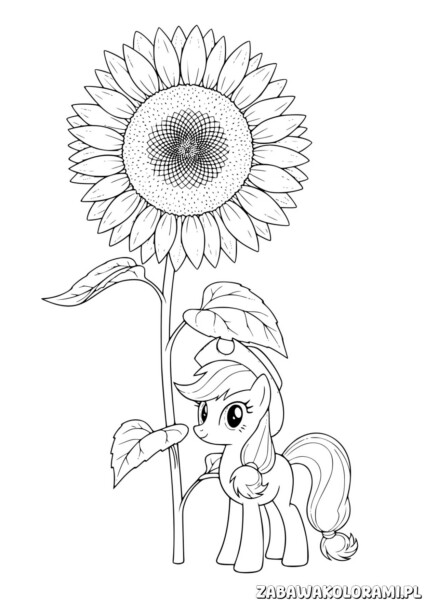 Kolorowanki Kucyki Pony – My Little Pony z słońcem