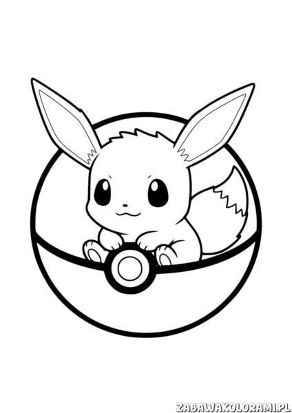 pikachu kolorowanki dla dzieci kolorowanka pikachu w kuli w otwartej Poké Ball