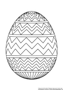 Pisanka Malowanka z oryginalnym wzorem do kolorowania przez dzieci