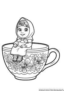 Kolorowanka Masza do druku