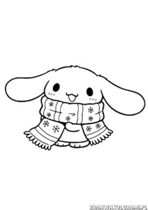 Cinnamoroll Kolorowanka dla dzieci przedstawia Cinnamoroll w uroczym świecie pełnym fantazji.