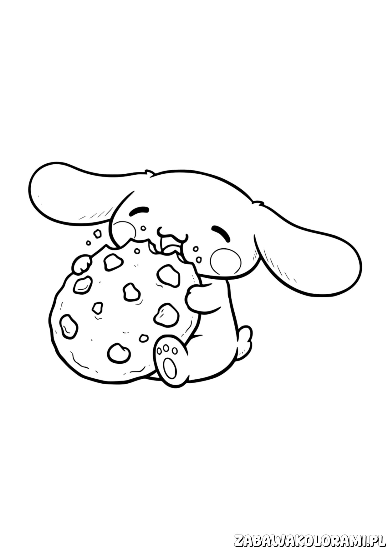 Cinnamoroll darmowa kolorowanka – uczestnicy przygód na pastelowym tle