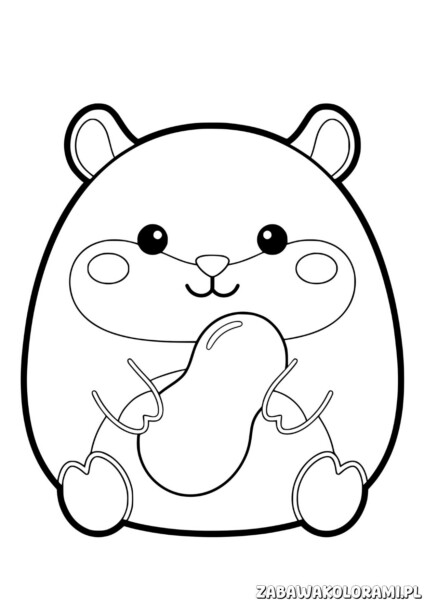 Kolorowanki Squishmallows do druku z różnymi postaciami pluszaków, gotowe do kolorowania