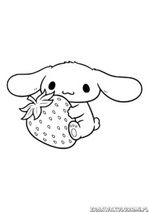 Malowanka Cinnamororoll z uśmiechniętym pieszczotem Cinnamorollem
