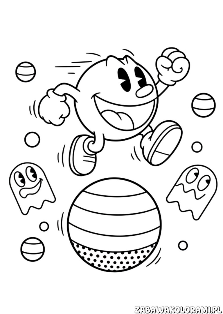 Pac-Man Kolorowanka