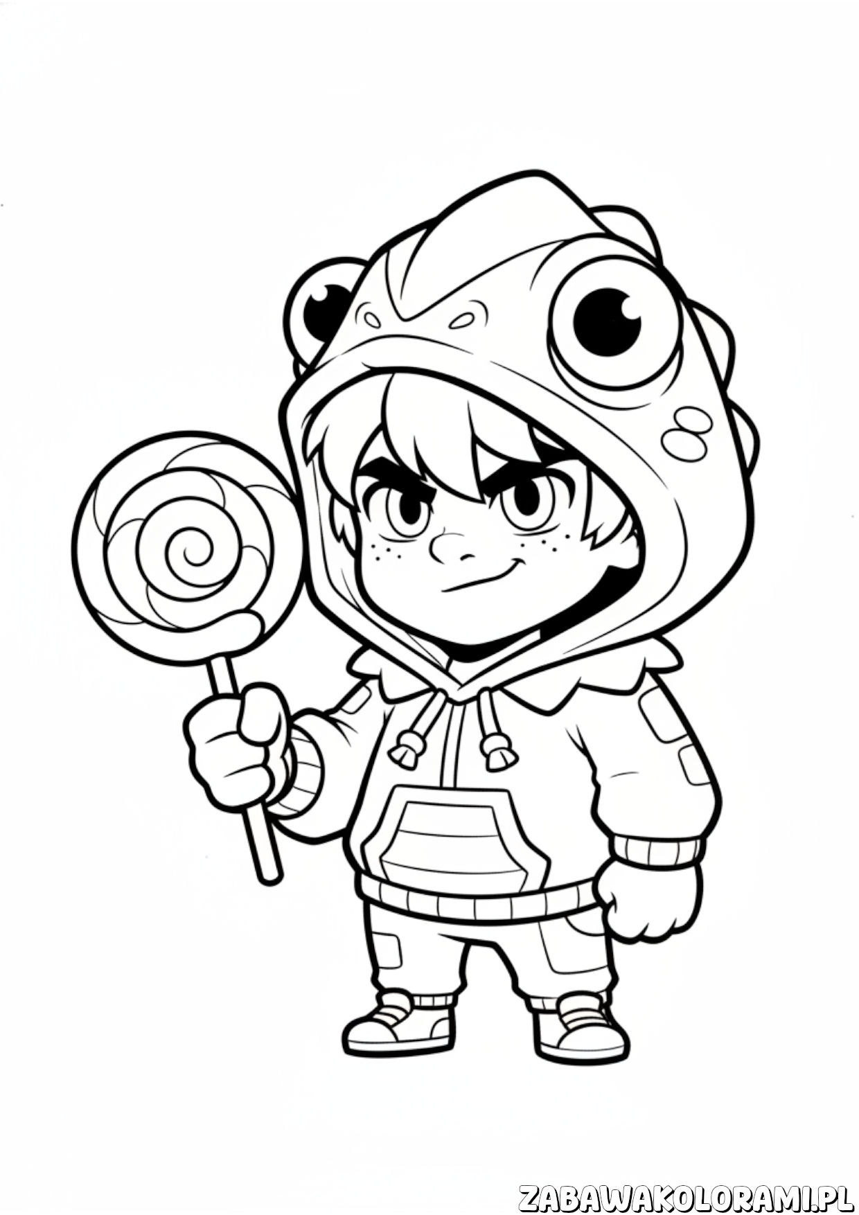 Leon – Brawl Stars kolorowanka: Ukryj się z ulubionym ninja i pokoloruj przygodę!