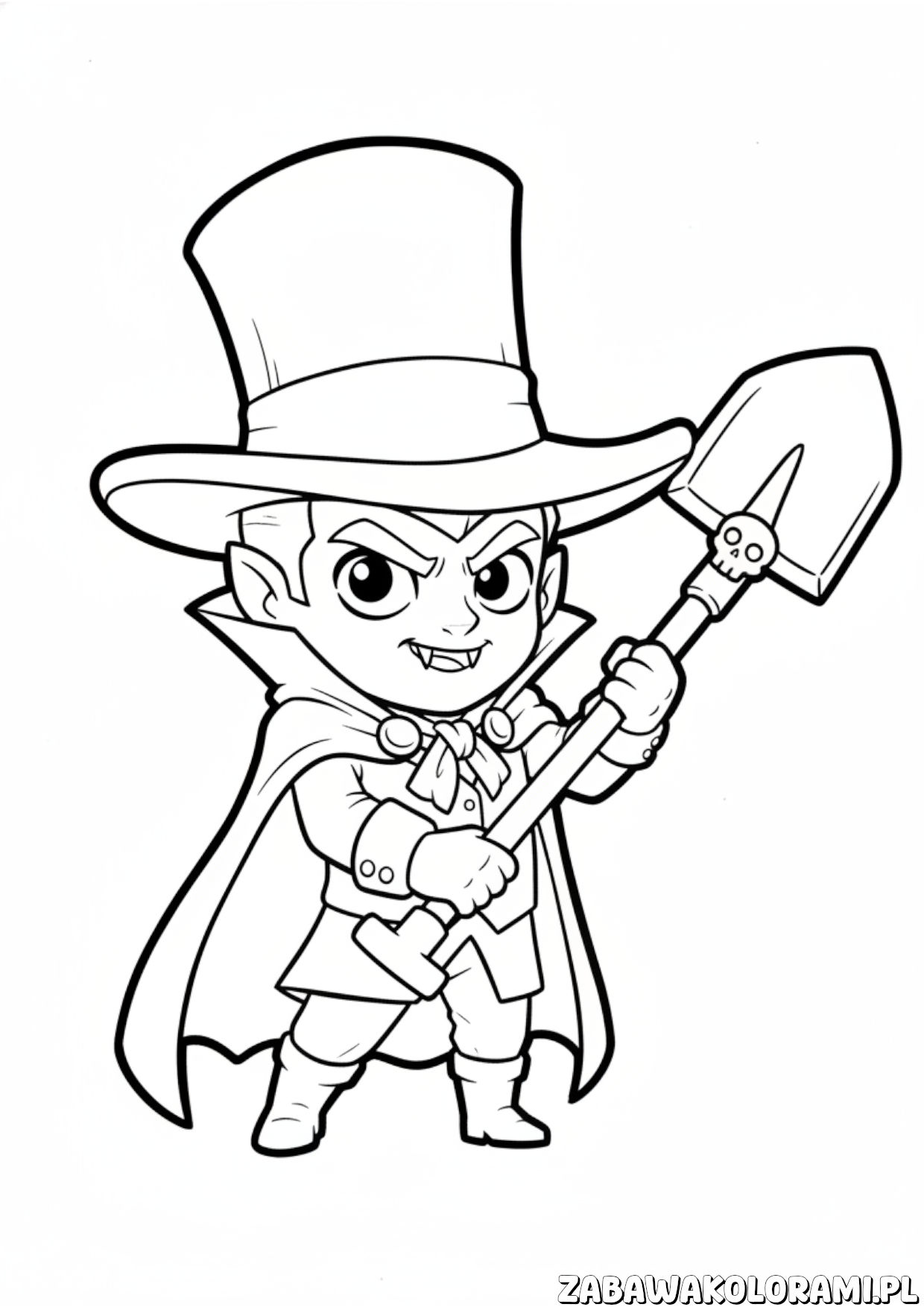 Mortis Brawl Stars kolorowanka – pokoloruj ulubionego bohatera z gry!
