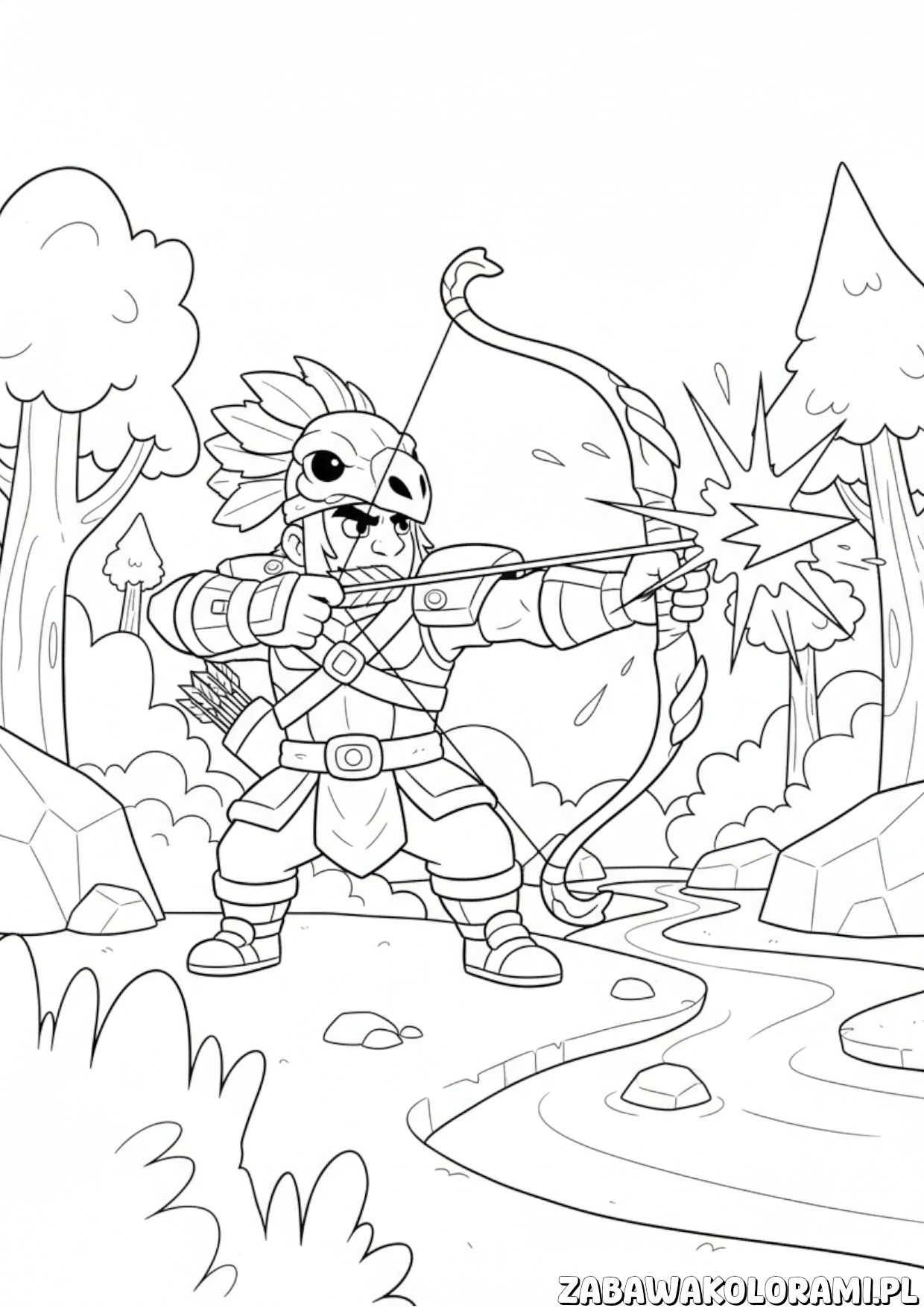 Orzeł Bo kolorowanka Brawl Stars – pokonaj przeciwników kredkami!